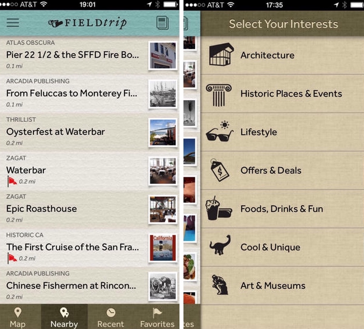 FieldTrip App - Best Travel Planning Apps