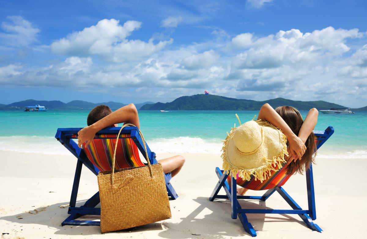 Relaxing on the beach - Worry free vacation