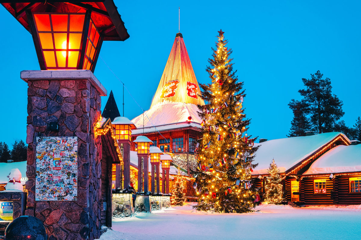 See the Northern Lights at the Santa Claus Village, Rovaniemi