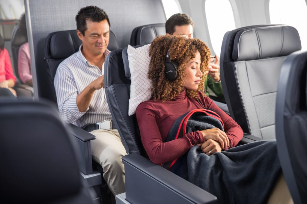 Amerikanische Fluggesellschaften Premium Economy Class