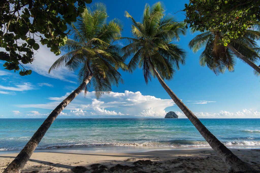 Plage du Diamant in Martinique.