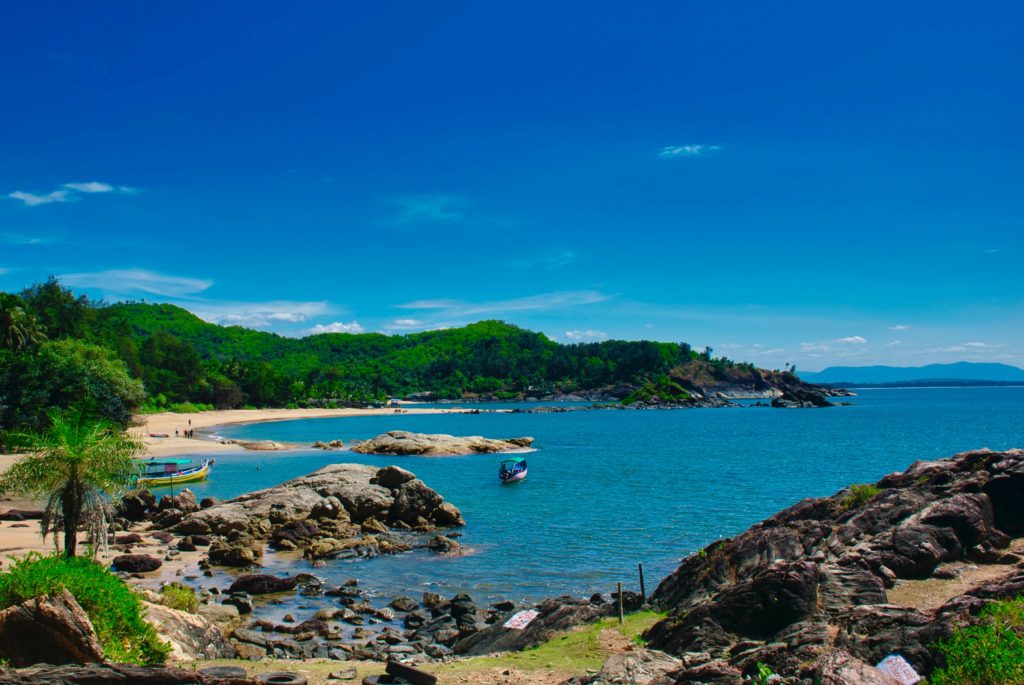 Gokarna's Om Beach is one of the best affordable beach vacation spots you can visit 

