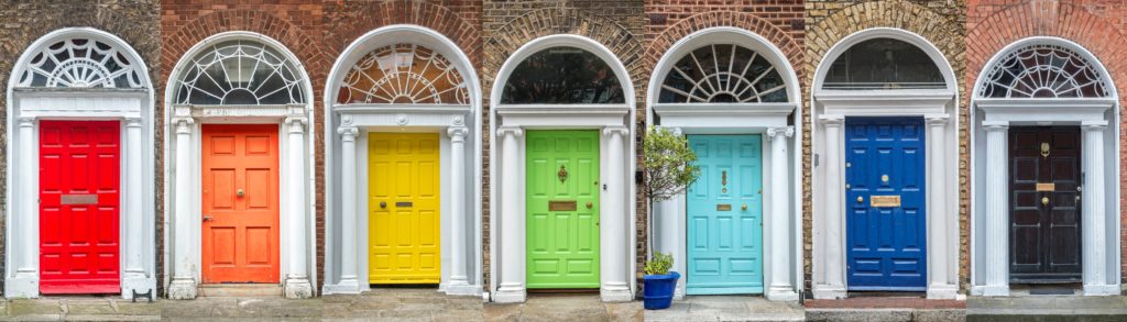 Dublin's colorful doors