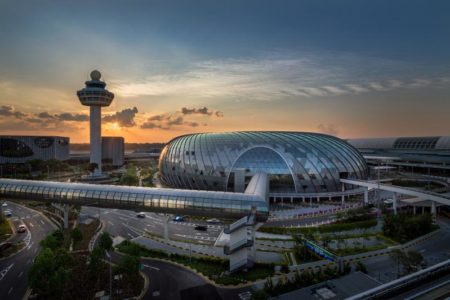 Changi Airport in Singapore