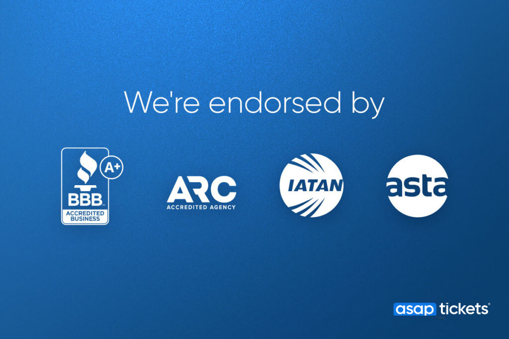 ASAP Tickets is endorsed by by the BBB with and A+ rating!