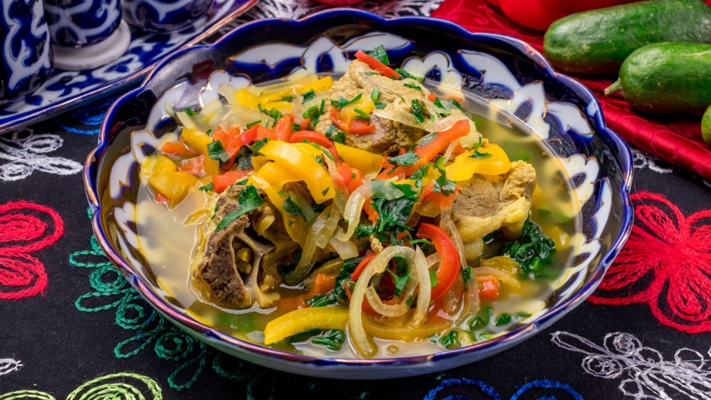 Khashlama with lamb